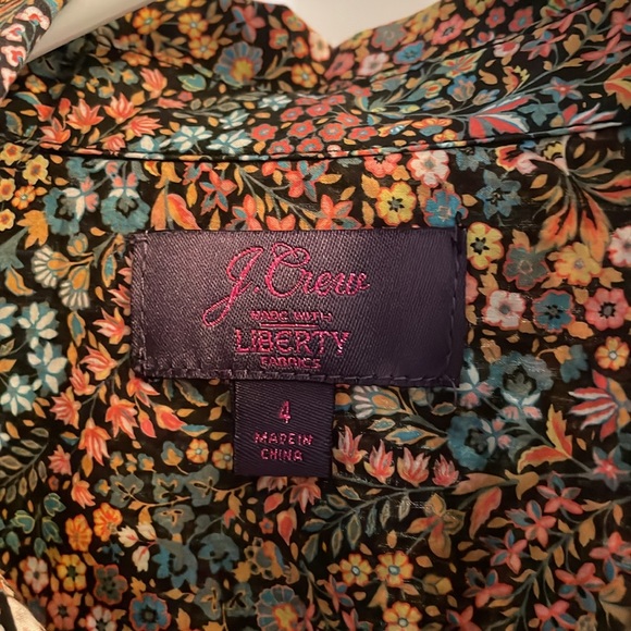 J Crew, Liberty button down shirt, size 4 - Picture 2 of 2